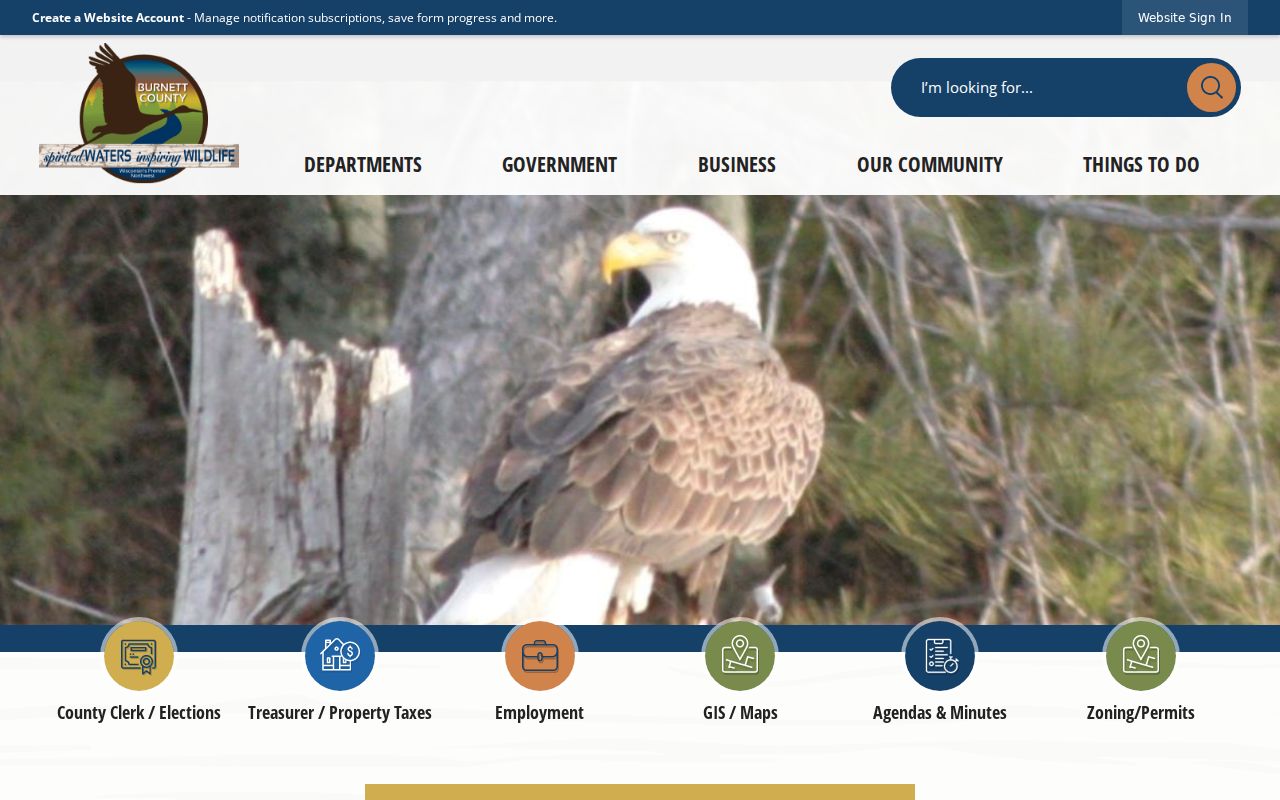 Burnett County criminal records government homepage